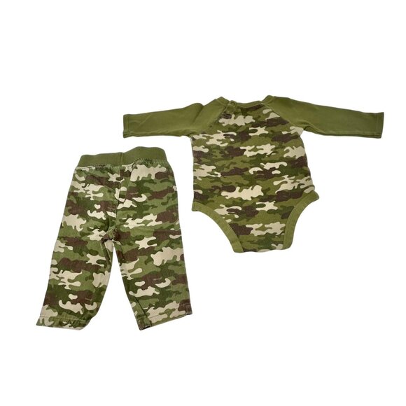 Baby Clothes  Ralph Lauren Blue Shirt, Plaid Flannel Shirt, Camo Set, Size 6-9 M - Picture 3 of 12